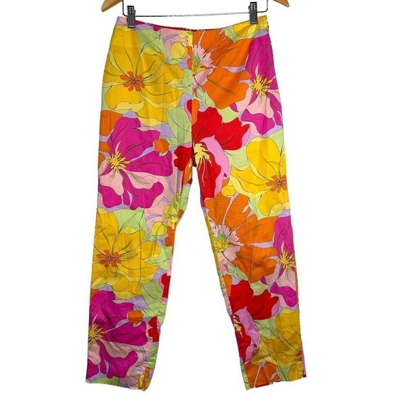 Averado Bessi Pucci Crop Floral Geometric Pants Sz 6 (Fits 28x25) - Picture 1 of 7